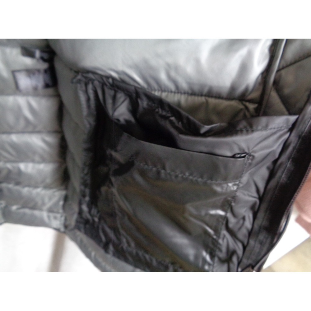 Kenneth Cole Womens Black Puffer Jacket Size Large Hooded Zip Front‎ NWT - Picture 6 of 6